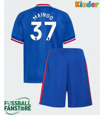 Manchester United Kobbie Mainoo #37 Replik Auswärtstrikot Kinder 2026-27 Kurzarm (+ Kurze Hosen)